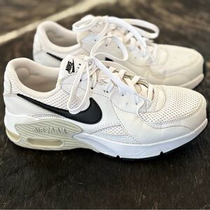 Nike White and Black Air Max Shoes